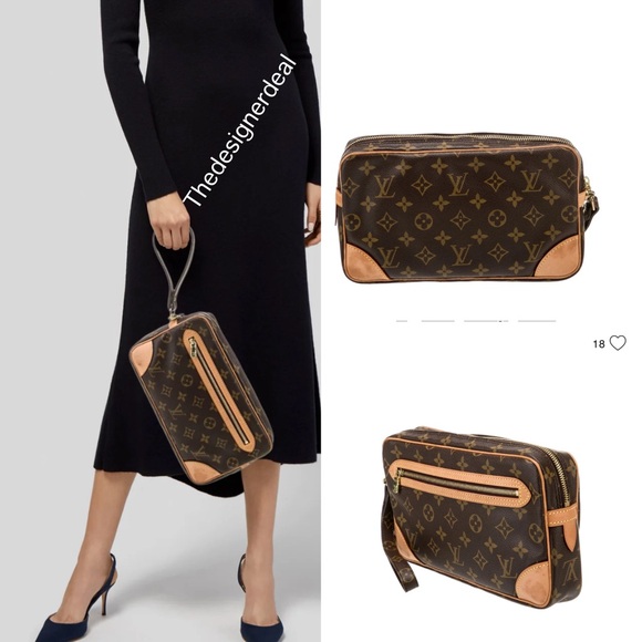 ❤️🔥❤️Authentic LOUIS VUITTON monogram marly dragonne clutch - Picture 1 of 12